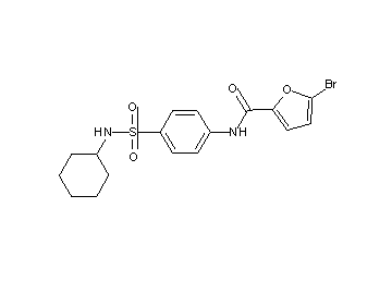 5-bromo-N-{4-[(cyclohexylamino)sulfonyl]phenyl}-2-furamide - Click Image to Close