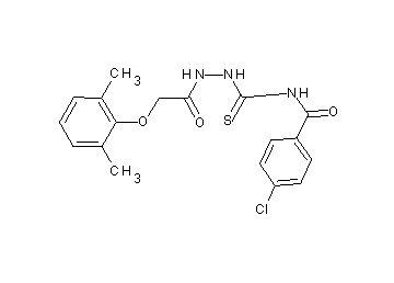 4-chloro-N-({2-[(2,6-dimethylphenoxy)acetyl]hydrazino}carbonothioyl)benzamide - Click Image to Close