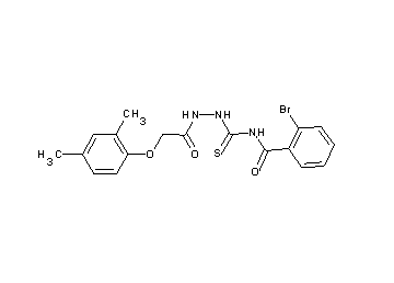 2-bromo-N-({2-[(2,4-dimethylphenoxy)acetyl]hydrazino}carbonothioyl)benzamide - Click Image to Close