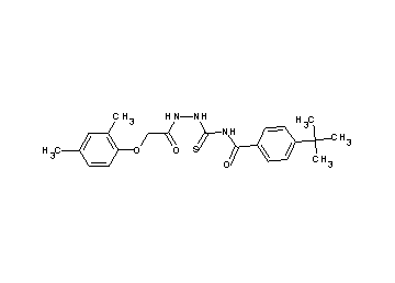 4-tert-butyl-N-({2-[(2,4-dimethylphenoxy)acetyl]hydrazino}carbonothioyl)benzamide - Click Image to Close