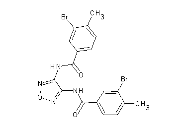N,N'-1,2,5-oxadiazole-3,4-diylbis(3-bromo-4-methylbenzamide) - Click Image to Close