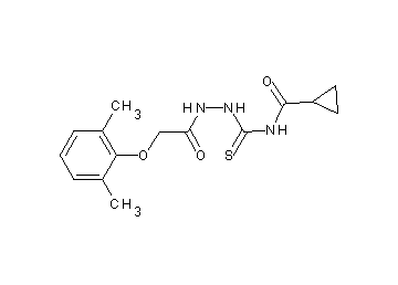 N-({2-[(2,6-dimethylphenoxy)acetyl]hydrazino}carbonothioyl)cyclopropanecarboxamide - Click Image to Close