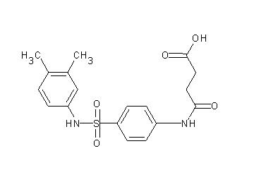 4-[(4-{[(3,4-dimethylphenyl)amino]sulfonyl}phenyl)amino]-4-oxobutanoic acid - Click Image to Close