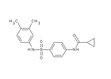 N-(4-{[(3,4-dimethylphenyl)amino]sulfonyl}phenyl)cyclopropanecarboxamide - Click Image to Close