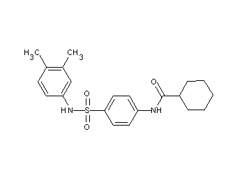 N-(4-{[(3,4-dimethylphenyl)amino]sulfonyl}phenyl)cyclohexanecarboxamide - Click Image to Close