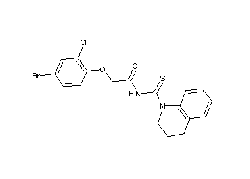 2-(4-bromo-2-chlorophenoxy)-N-(3,4-dihydro-1(2H)-quinolinylcarbonothioyl)acetamide - Click Image to Close