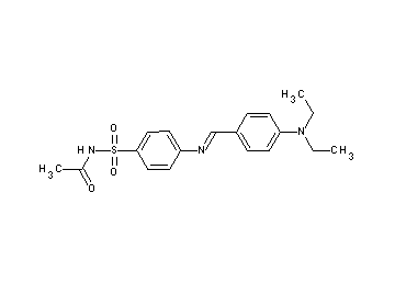 N-[(4-{[4-(diethylamino)benzylidene]amino}phenyl)sulfonyl]acetamide - Click Image to Close