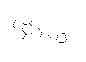 2-({2-[(4-methylphenoxy)acetyl]hydrazino}carbonyl)cyclohexanecarboxylic acid - Click Image to Close