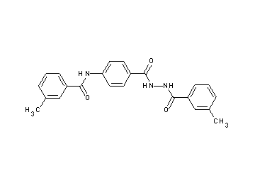 3-methyl-N-(4-{[2-(3-methylbenzoyl)hydrazino]carbonyl}phenyl)benzamide - Click Image to Close