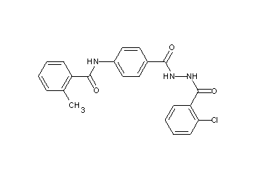 N-(4-{[2-(2-chlorobenzoyl)hydrazino]carbonyl}phenyl)-2-methylbenzamide - Click Image to Close