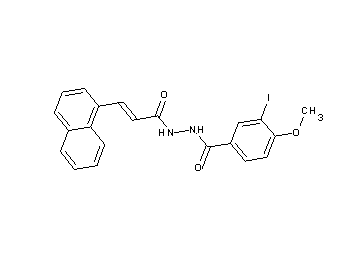 3-iodo-4-methoxy-N'-[3-(1-naphthyl)acryloyl]benzohydrazide - Click Image to Close