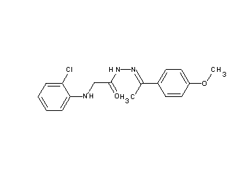 2-[(2-chlorophenyl)amino]-N'-[1-(4-methoxyphenyl)ethylidene]acetohydrazide (non-preferred name) - Click Image to Close