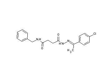 N-benzyl-4-{2-[1-(4-chlorophenyl)ethylidene]hydrazino}-4-oxobutanamide - Click Image to Close