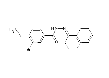 3-bromo-N'-(3,4-dihydro-1(2H)-naphthalenylidene)-4-methoxybenzohydrazide - Click Image to Close