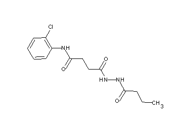 4-(2-butyrylhydrazino)-N-(2-chlorophenyl)-4-oxobutanamide