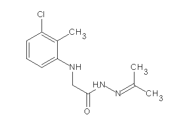 2-[(3-chloro-2-methylphenyl)amino]-N'-(1-methylethylidene)acetohydrazide (non-preferred name)