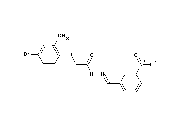 2-(4-bromo-2-methylphenoxy)-N'-(3-nitrobenzylidene)acetohydrazide - Click Image to Close