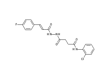 N-(2-chlorophenyl)-4-{2-[3-(4-fluorophenyl)acryloyl]hydrazino}-4-oxobutanamide - Click Image to Close