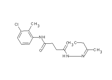 N-(3-chloro-2-methylphenyl)-4-[2-(1-methylpropylidene)hydrazino]-4-oxobutanamide - Click Image to Close