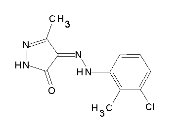 4-[(3-chloro-2-methylphenyl)hydrazono]-5-methyl-2,4-dihydro-3H-pyrazol-3-one - Click Image to Close