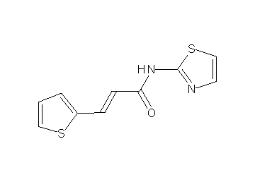 N-1,3-thiazol-2-yl-3-(2-thienyl)acrylamide - Click Image to Close
