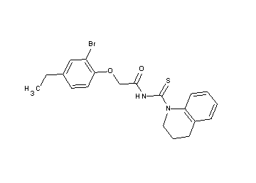 2-(2-bromo-4-ethylphenoxy)-N-(3,4-dihydro-1(2H)-quinolinylcarbonothioyl)acetamide - Click Image to Close