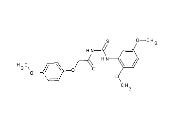N-{[(2,5-dimethoxyphenyl)amino]carbonothioyl}-2-(4-methoxyphenoxy)acetamide