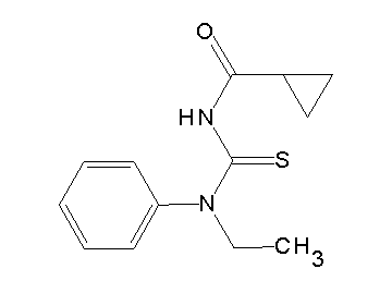 N-{[ethyl(phenyl)amino]carbonothioyl}cyclopropanecarboxamide