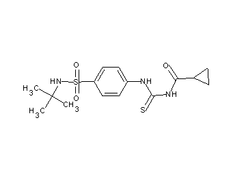 N-[({4-[(tert-butylamino)sulfonyl]phenyl}amino)carbonothioyl]cyclopropanecarboxamide