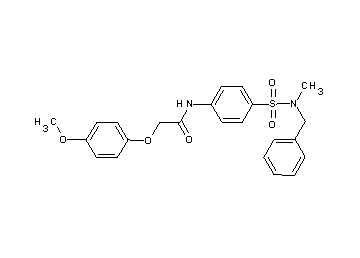 N-(4-{[benzyl(methyl)amino]sulfonyl}phenyl)-2-(4-methoxyphenoxy)acetamide