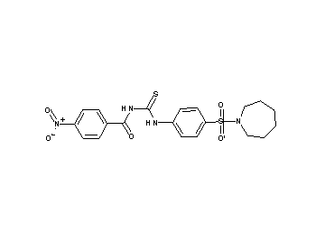 N-({[4-(1-azepanylsulfonyl)phenyl]amino}carbonothioyl)-4-nitrobenzamide
