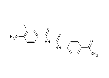 N-{[(4-acetylphenyl)amino]carbonothioyl}-3-iodo-4-methylbenzamide