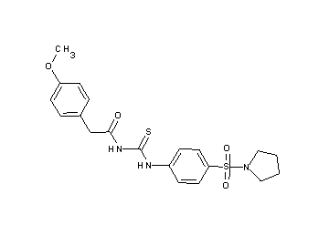 2-(4-methoxyphenyl)-N-({[4-(1-pyrrolidinylsulfonyl)phenyl]amino}carbonothioyl)acetamide - Click Image to Close