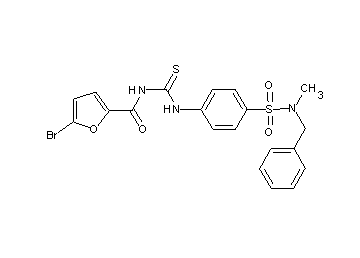 N-{[(4-{[benzyl(methyl)amino]sulfonyl}phenyl)amino]carbonothioyl}-5-bromo-2-furamide