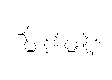 N-[({4-[acetyl(methyl)amino]phenyl}amino)carbonothioyl]-3-nitrobenzamide