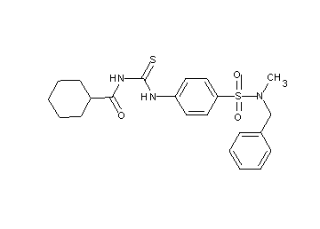N-{[(4-{[benzyl(methyl)amino]sulfonyl}phenyl)amino]carbonothioyl}cyclohexanecarboxamide