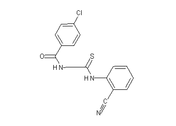 4-chloro-N-{[(2-cyanophenyl)amino]carbonothioyl}benzamide - Click Image to Close