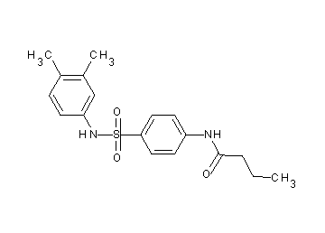 N-(4-{[(3,4-dimethylphenyl)amino]sulfonyl}phenyl)butanamide