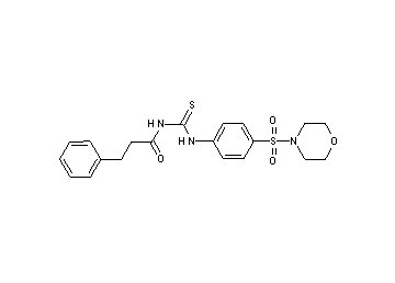N-({[4-(4-morpholinylsulfonyl)phenyl]amino}carbonothioyl)-3-phenylpropanamide