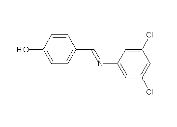 4-{[(3,5-dichlorophenyl)imino]methyl}phenol
