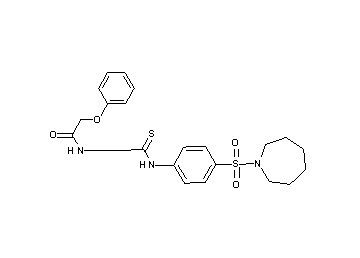 N-({[4-(1-azepanylsulfonyl)phenyl]amino}carbonothioyl)-2-phenoxyacetamide