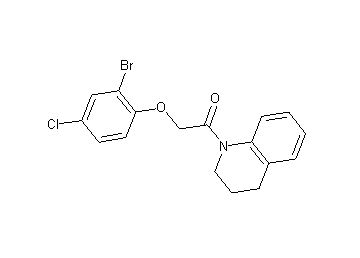 1-[(2-bromo-4-chlorophenoxy)acetyl]-1,2,3,4-tetrahydroquinoline