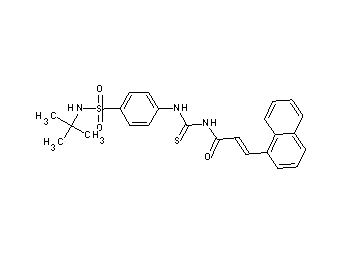 N-[({4-[(tert-butylamino)sulfonyl]phenyl}amino)carbonothioyl]-3-(1-naphthyl)acrylamide