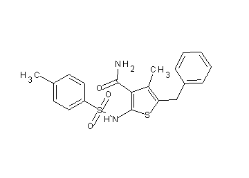 5-benzyl-4-methyl-2-{[(4-methylphenyl)sulfonyl]amino}-3-thiophenecarboxamide