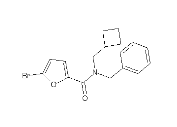 N-benzyl-5-bromo-N-(cyclobutylmethyl)-2-furamide - Click Image to Close