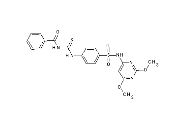 N-{[(4-{[(2,6-dimethoxy-4-pyrimidinyl)amino]sulfonyl}phenyl)amino]carbonothioyl}benzamide - Click Image to Close