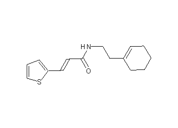 N-[2-(1-cyclohexen-1-yl)ethyl]-3-(2-thienyl)acrylamide - Click Image to Close