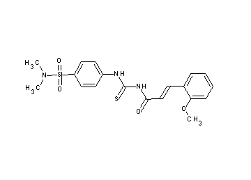 N-[({4-[(dimethylamino)sulfonyl]phenyl}amino)carbonothioyl]-3-(2-methoxyphenyl)acrylamide - Click Image to Close