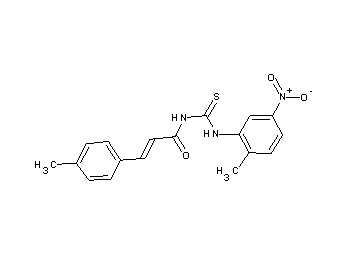 N-{[(2-methyl-5-nitrophenyl)amino]carbonothioyl}-3-(4-methylphenyl)acrylamide