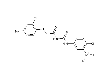 2-(4-bromo-2-chlorophenoxy)-N-{[(4-chloro-3-nitrophenyl)amino]carbonothioyl}acetamide - Click Image to Close